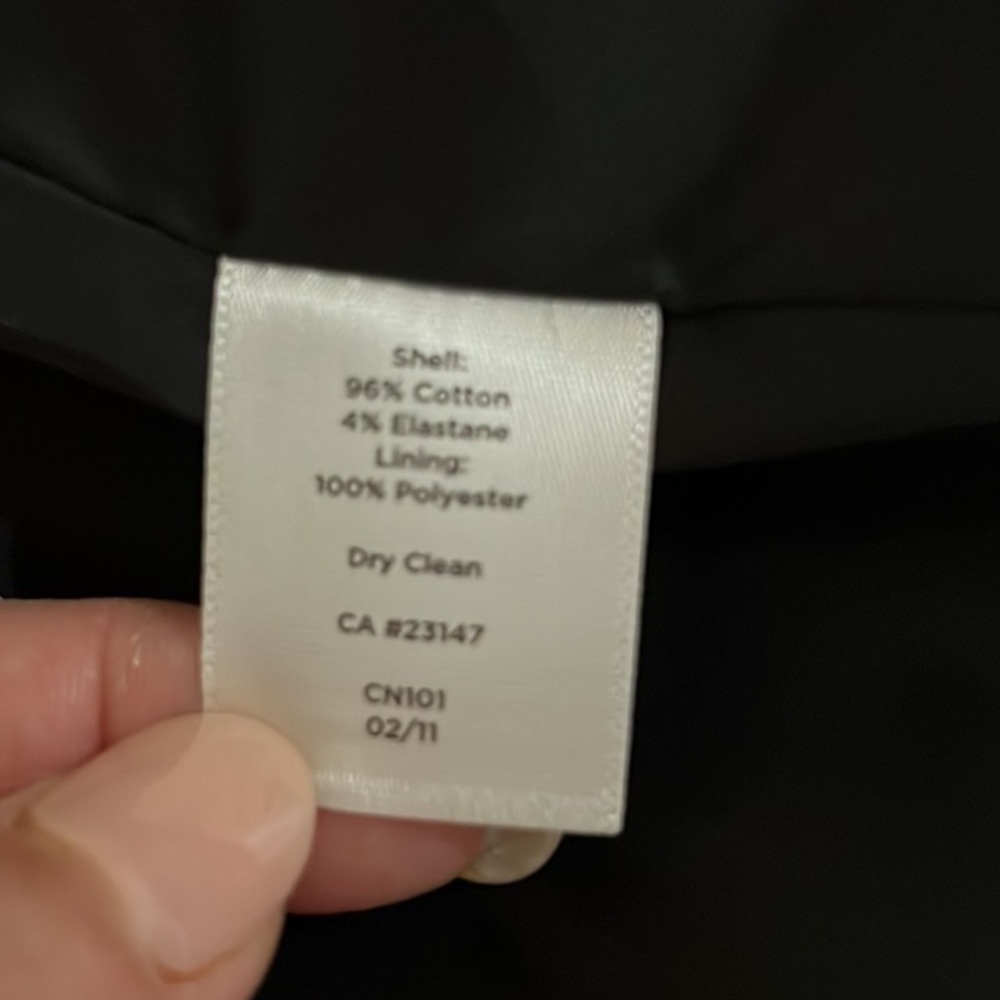 Talbots black ruffle front jacket - Picture 15 of 16